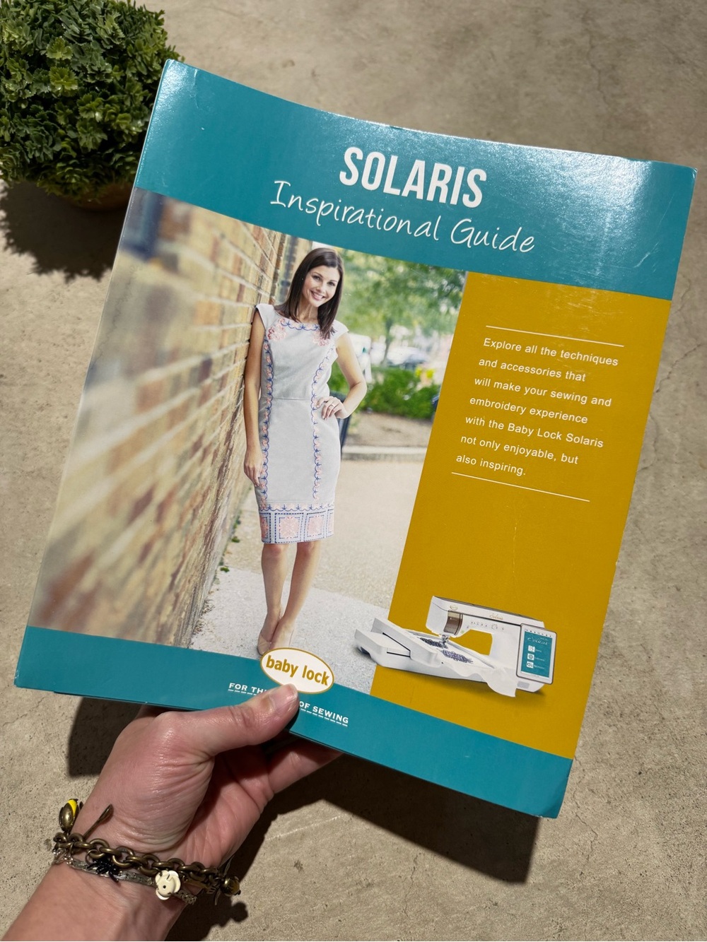 Baby Lock Solaris Inspirational Guide Spiral Bound Book